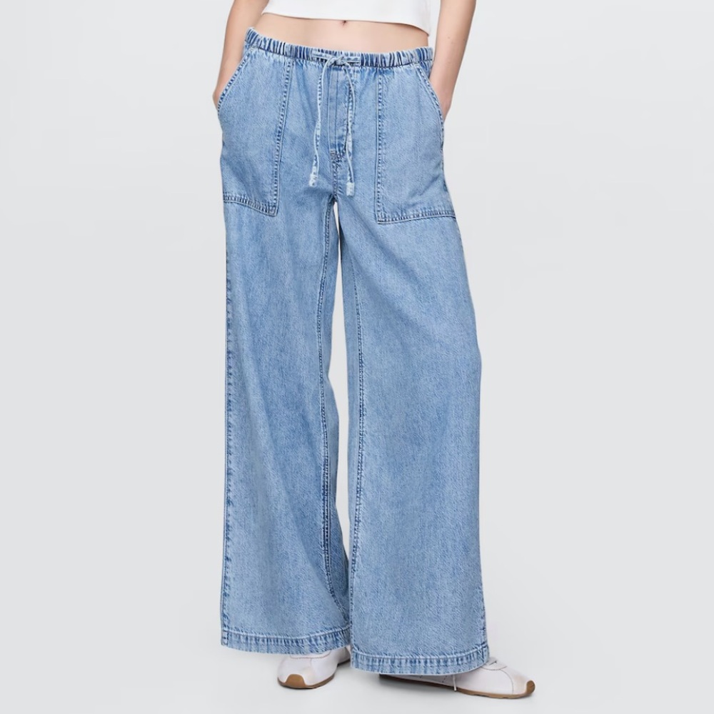 Gap Mid Rise UltraSoft Easy Baggy Jeans